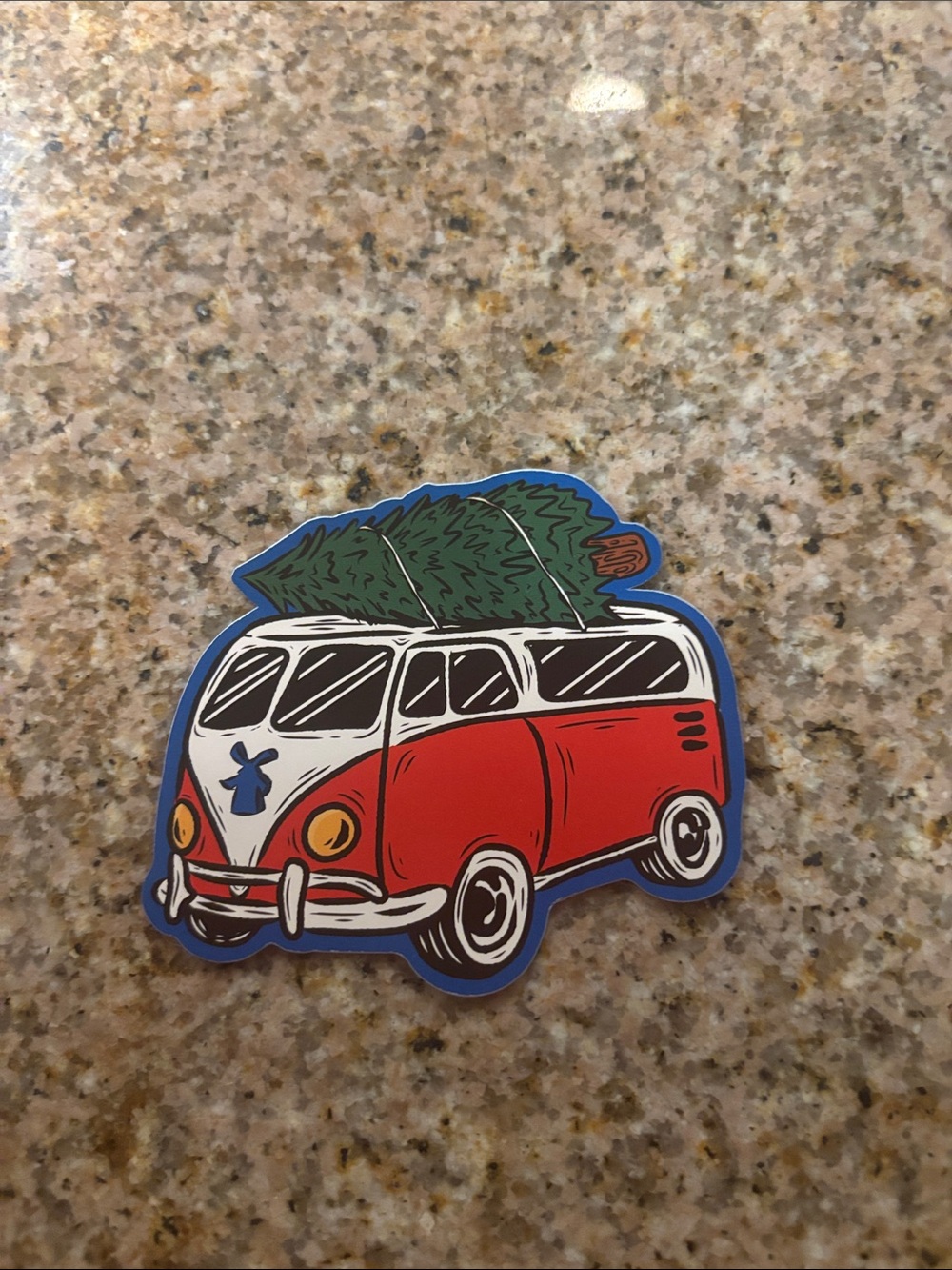 Dutch Bros Christmas Van Sticker